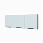 Mueble Mural 3 puertas 120x31x45 cm blanco Fika - Miniatura 1