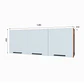 Mueble Mural 3 puertas 120x31x45 cm blanco Fika - Miniatura 2