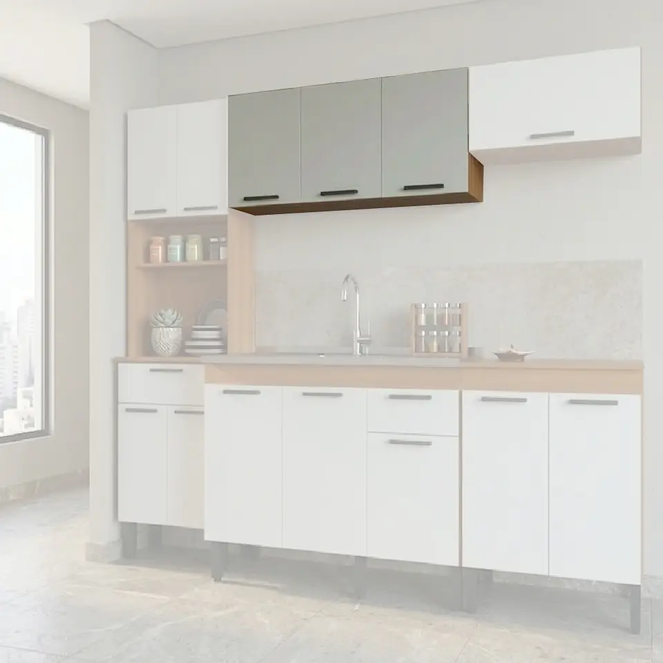 Mueble Mural 3 puertas 120x31x45 cm blanco Fika 3