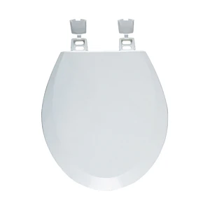 Asiento WC de Madera redondo con bisagra plástica