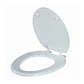 Asiento WC de Madera redondo con bisagra plástica - Miniatura 2