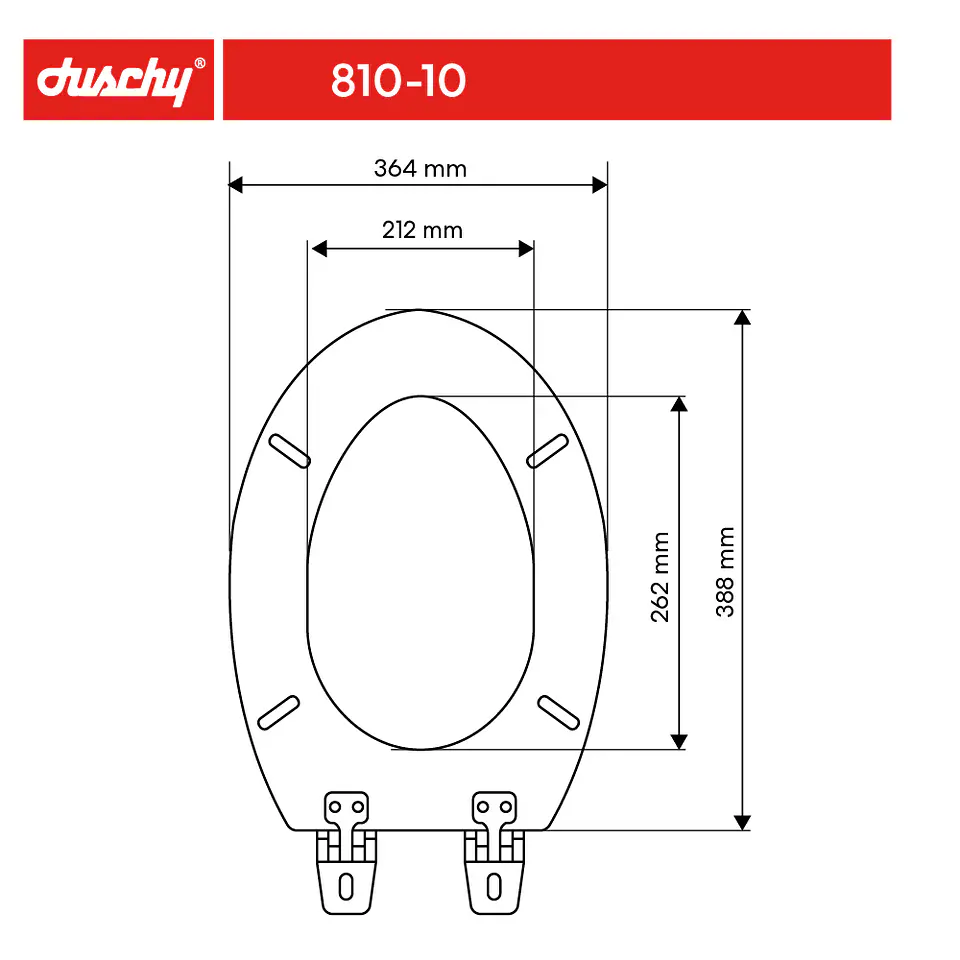 Asiento WC de Madera redondo con bisagra plástica 5