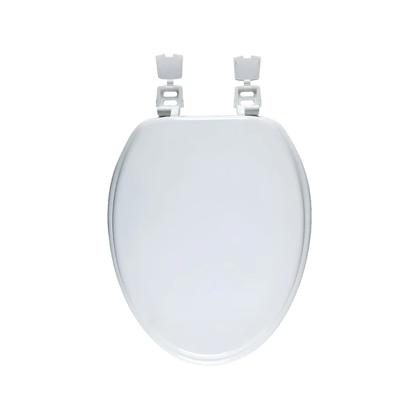 Asiento WC de Madera Elongado con bisagra plástica 1