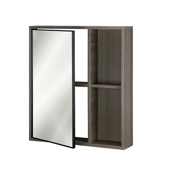 Mueble Botiquín con espejo 63x13x55 cm Gris Oak BR42 2