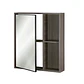 Mueble Botiquín con espejo 63x13x55 cm Gris Oak BR42 - Miniatura 2