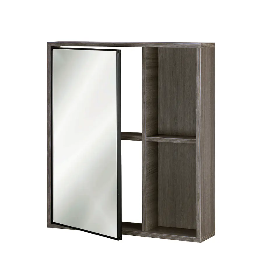 Mueble Botiquín con espejo 63x13x55 cm Gris Oak BR42 2