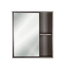 Mueble Botiquín con espejo 63x13x55 cm Gris Oak BR42 3