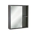 Mueble Botiquín con espejo 63x13x55 cm Gris Oak BR42 4