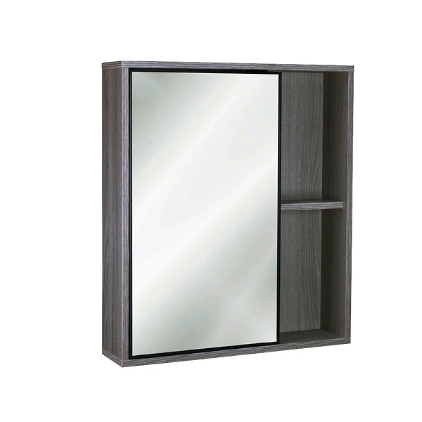 Mueble Botiquín con espejo 63x13x55 cm Gris Oak BR42 4