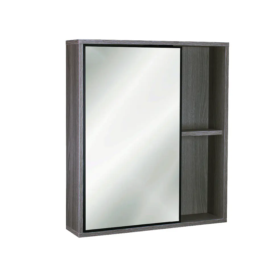 Mueble Botiquín con espejo 63x13x55 cm Gris Oak BR42 4