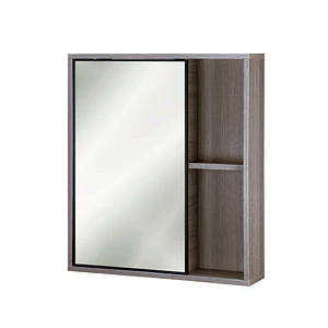 Mueble Botiquín con espejo 63x13x55 cm Gris Oak BR42