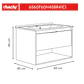 Mueble Vanitorio 60X45X45 cm Fresno BR41 Boras - Miniatura 5