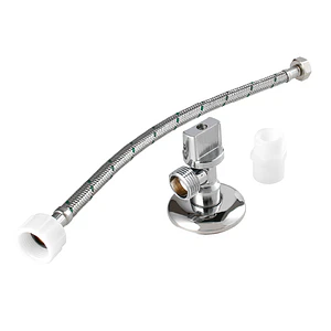 Llave angular con flexible HE HE 1/2