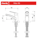 Monomando Lavamanos ABS Eko Plus Cromado 9