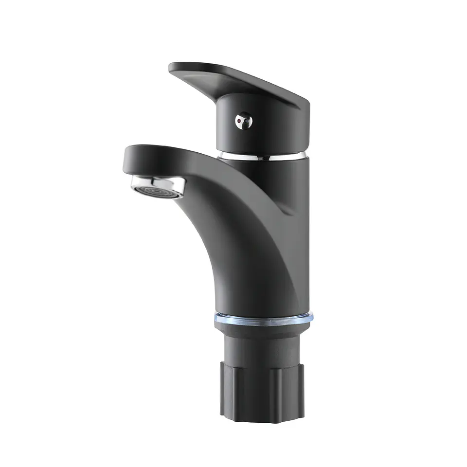 Monomando Lavamanos ABS Eko Plus Matte black 3