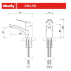 Monomando Lavamanos ABS Eko Plus Matte black 8