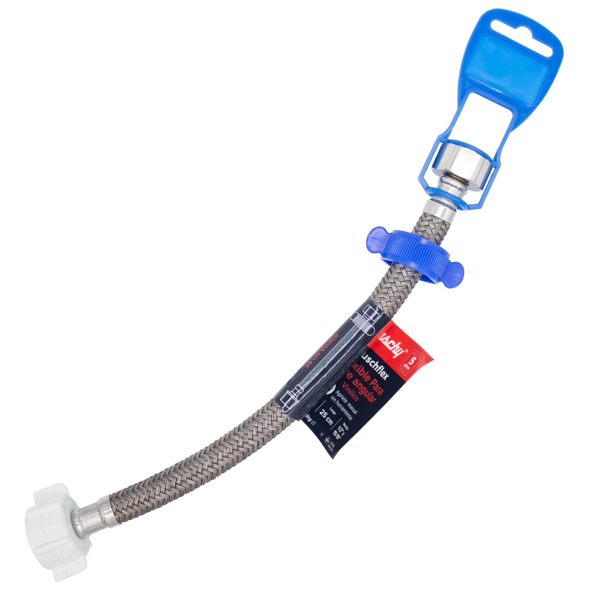 FLEXIBLE VINILO LLAVE ANGULAR 25 CM 1/2HI X15/16HI