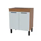 Mueble base 2 puertas 70x52x85.5 cm blanco Fika - Miniatura 1