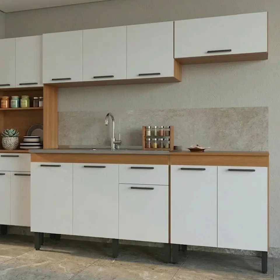 Mueble base 2 puertas 70x52x85.5 cm blanco Fika 3