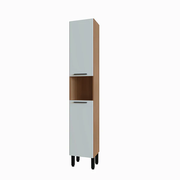 Mueble Torre despensa 2 puertas 35x200x31 cm Blanco Firenze 1