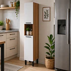 Mueble Torre despensa 2 puertas 35x200x31 cm Blanco Firenze 3