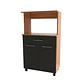 Mueble Multiuso 2 puertas 1 cajón 68x118.5x38 cm para Microondas Gris Fika - Miniatura 1