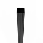 Perfil extensión Matte Black mampara corredera Premium 1