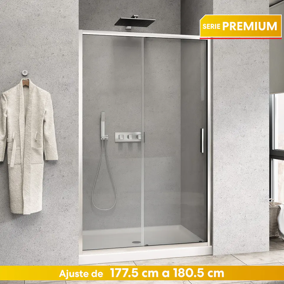 Mampara corredera Frontal  180X190 cm Premium 1