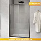 Mampara corredera frontal PREMIUM Gun Metal 110X190 cm - Miniatura 1