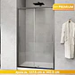 Mampara corredera frontal PREMIUM Gun Metal 140X190 cm - Miniatura 1