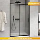 Mampara  corredera frontal PREMIUM Matte Black  140X190 cm - Miniatura 1