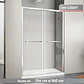 Mampara Corredera Frontal Doble 160x190 cm Light - Miniatura 1