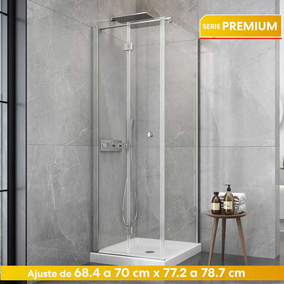 SET MAMPARA PLEGABLE PARA CIERRE ESQUINA 70 X 80 CM 1