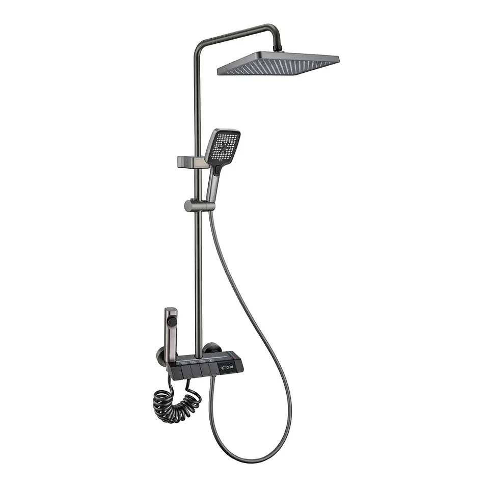 Columna de Ducha Lank con 4 funciones Gun Metal 1