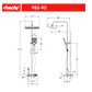 Columna de Ducha Lank con 4 funciones Gun Metal - Miniatura 6