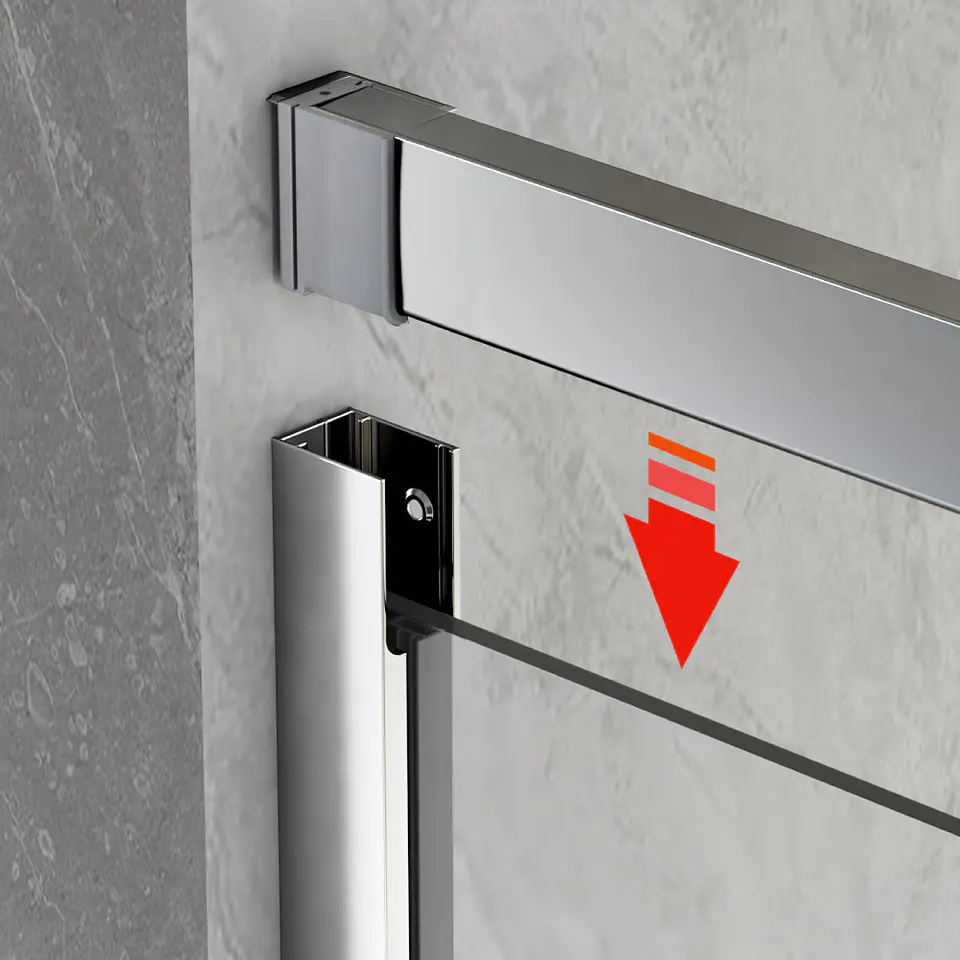 [PREVENTA] Mampara corredera frontal 140X190 cm EKO Plus 4
