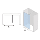 Mampara Frontal Fija 30 cms 3