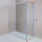 Set Mampara Corredera para cierre esquina 120x90x190 cm 6 mm espesor - Miniatura 3