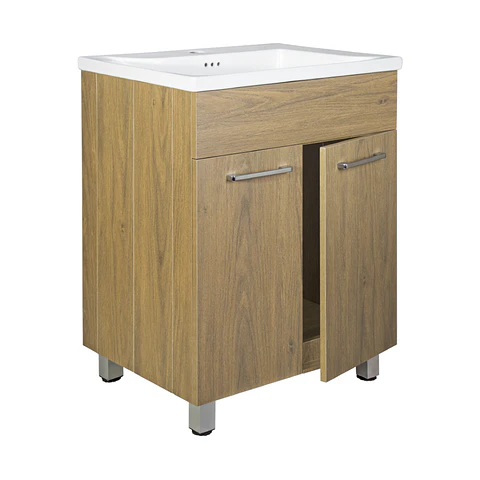 Mueble Vanitorio Abisko Nogal QuickFold 60,5x83,5x47,5 cm
