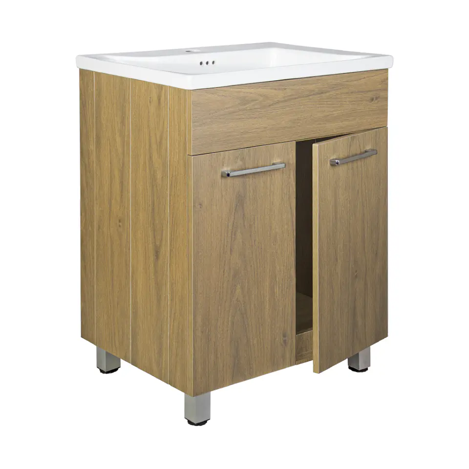 Mueble Vanitorio Abisko Nogal QuickFold 60,5x83,5x47,5 cm 2