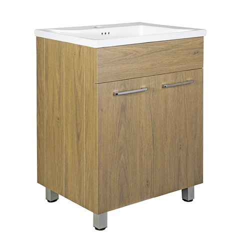 Mueble Vanitorio Abisko Nogal QuickFold 60,5x83,5x47,5 cm