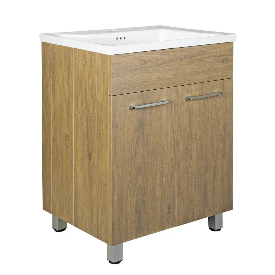 Mueble Vanitorio Abisko Nogal QuickFold 60,5x83,5x47,5 cm 1