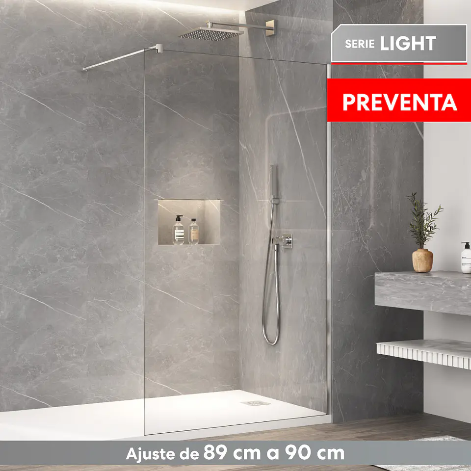 [PREVENTA] Mampara Frontal Fija 90 cms Light 1