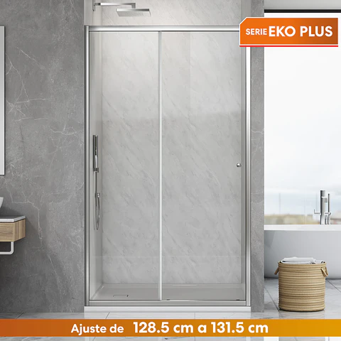 Mampara corredera frontal 130X190 cm EKO Plus