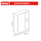 Mueble Botiquín con espejo 63x13x55 cm Gris BR43 - Miniatura 4