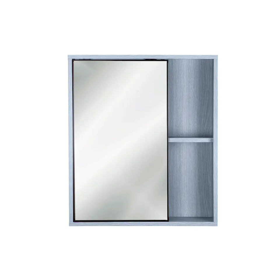 Mueble Botiquín con espejo 63x13x55 cm Gris BR43 2