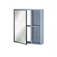 Mueble Botiquín con espejo 63x13x55 cm Gris BR43 - Miniatura 3