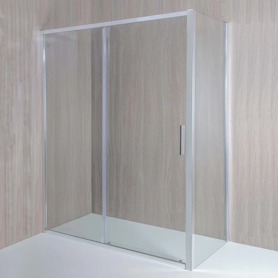 Set Mampara Corredera para cierre esquina 160x90x190 cm 6 mm espesor 4