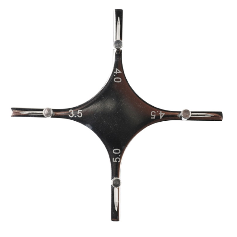 Medidor de colocación de Brackets . Tipo Cruz 1