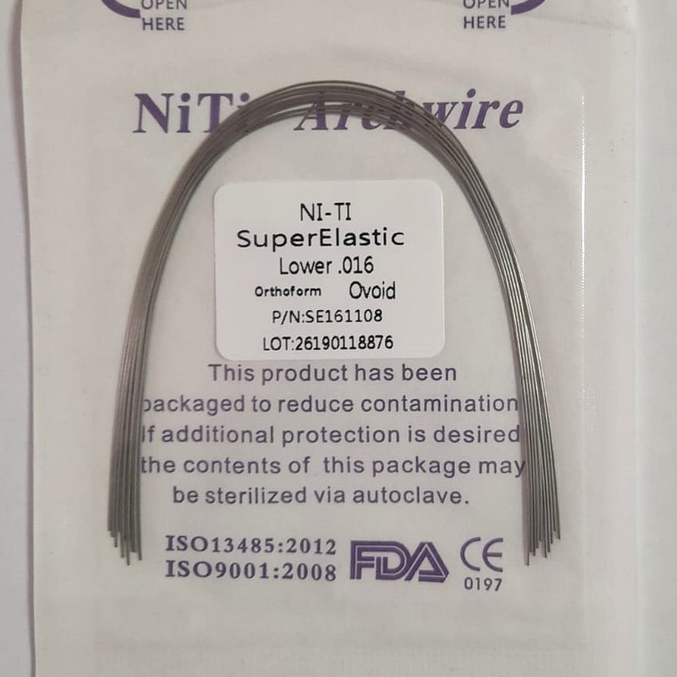 Arcos De Niti 0.016 Super Elastic -Ovoid  3
